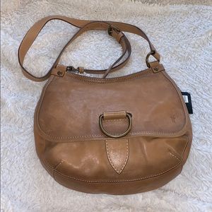 FRYE LUCY CROSSBODY BEIGE BAG